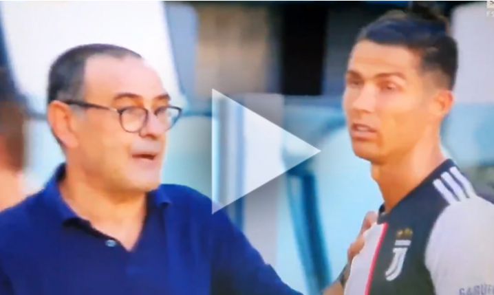 REAKCJA Ronaldo na wskazówki od Sarriego! xD [VIDEO]